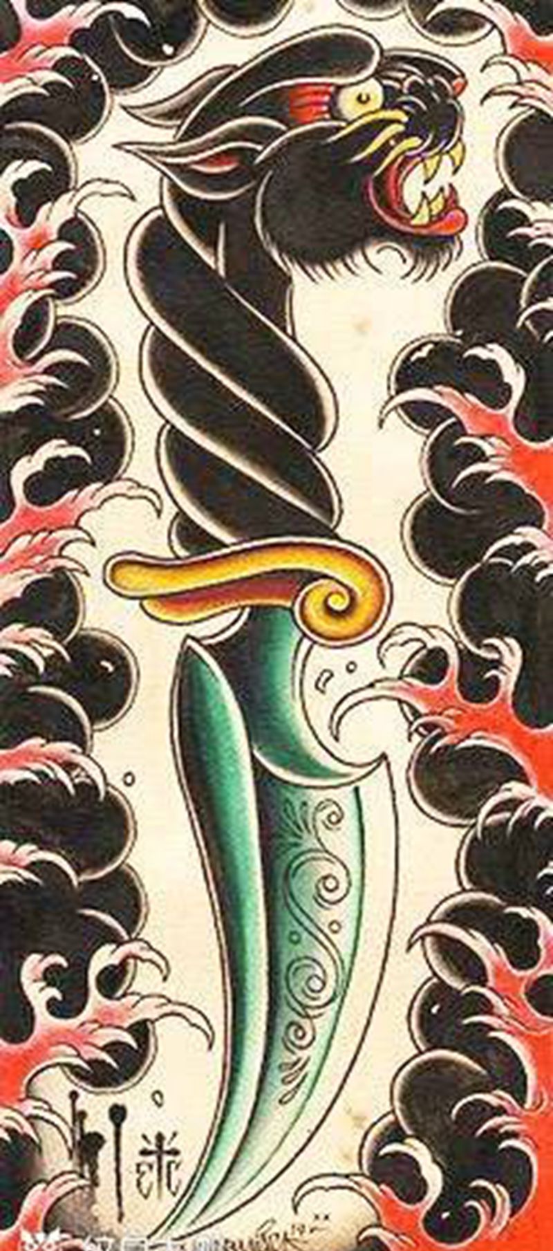 school风格纹身图片