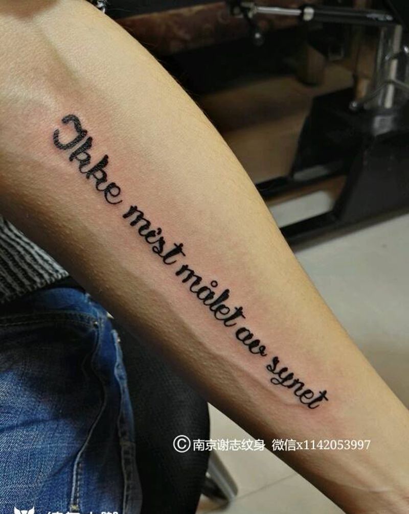 字母纹身图片_手臂清新字符成品纹身图案