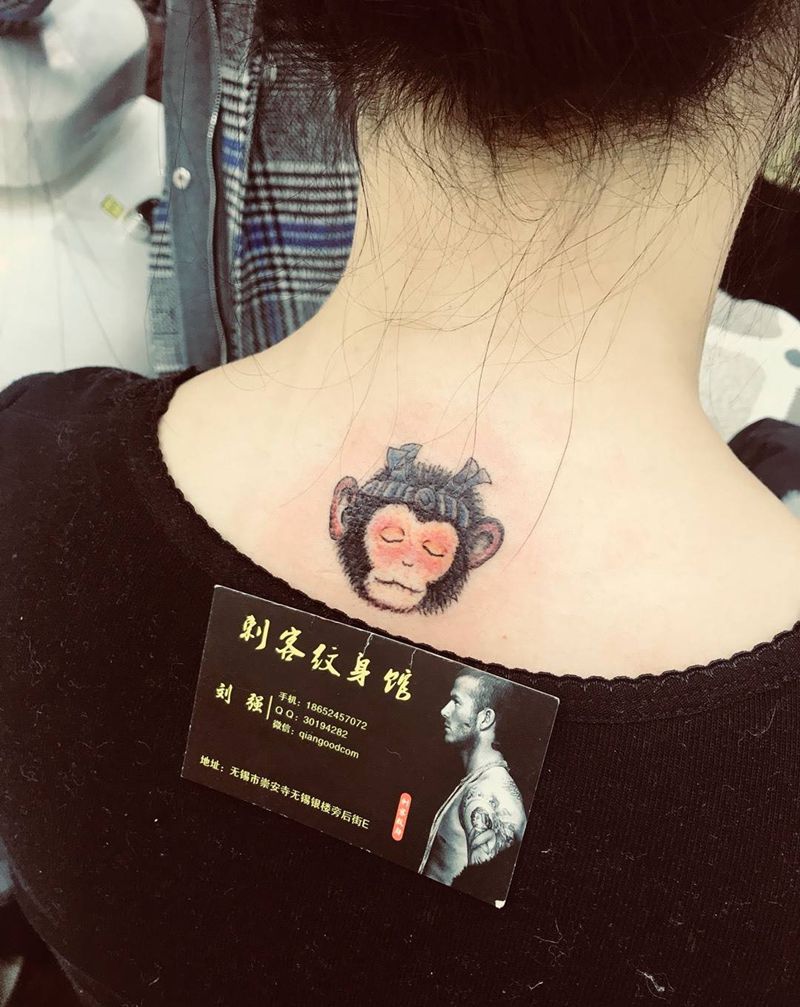 猴小妹纹身图片