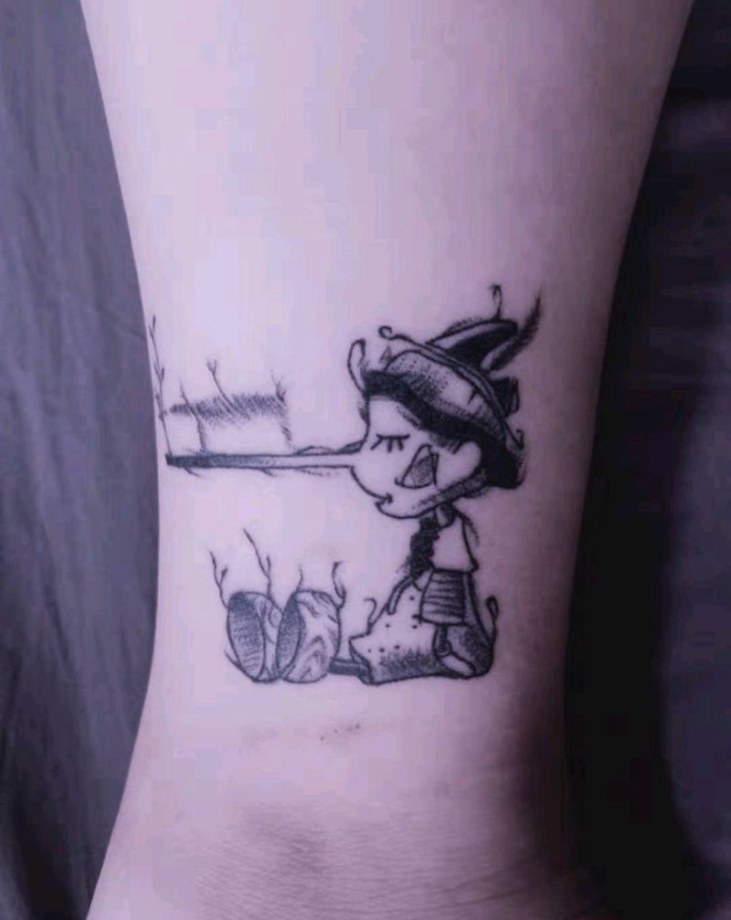 个性纹身–恢复后纹身图片_脚部点刺脚踝个性纹身图案