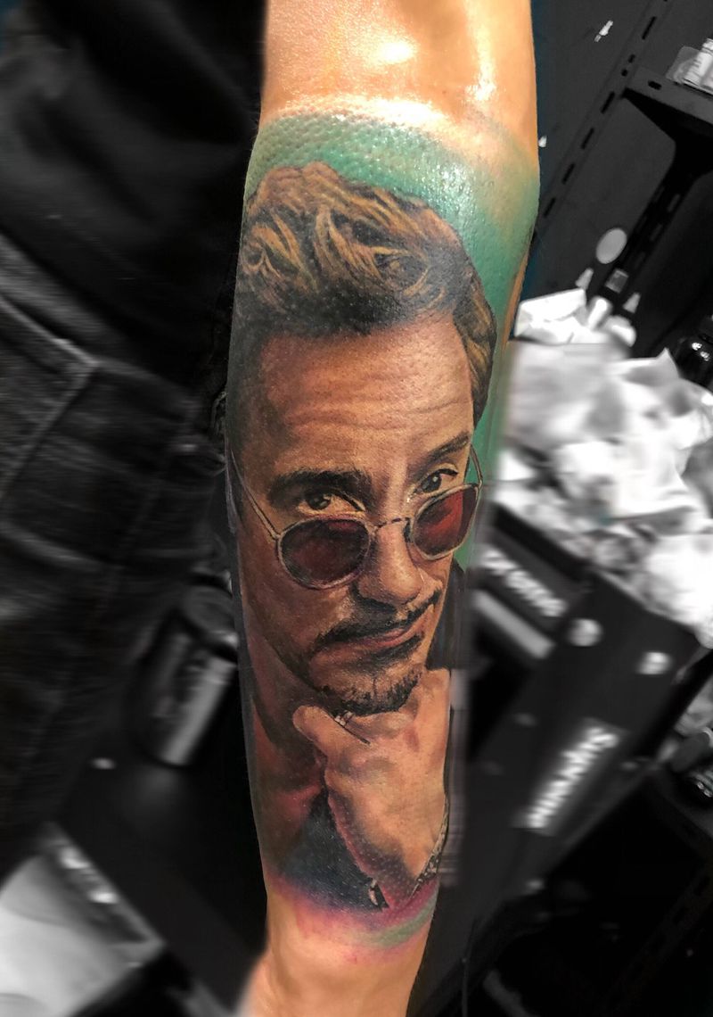 彩色写实托尼哥纹身图片_欧美写实纹身图案