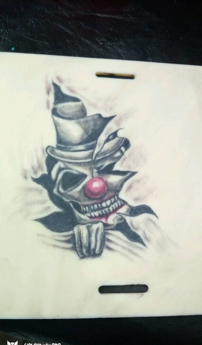 小丑纹身图片