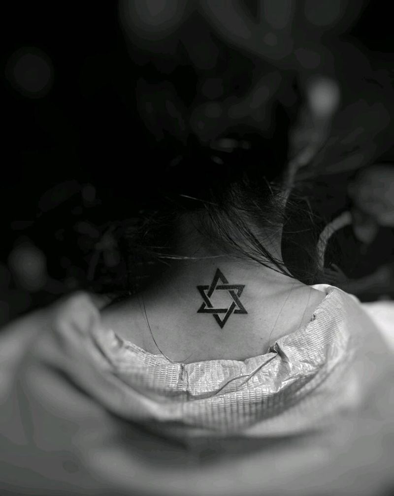 六芒星纹身图片