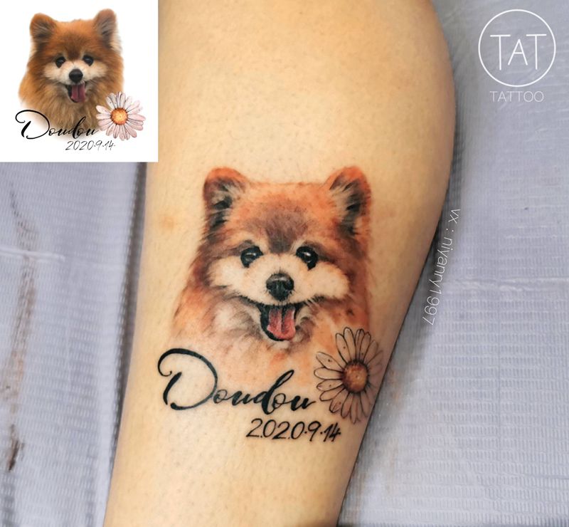 彩色小清新写实纹身图片_欧美写实纹身图案