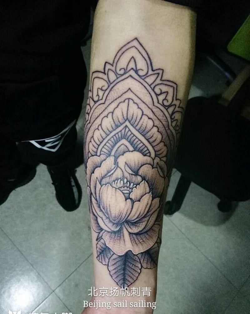 点刺花纹身图片