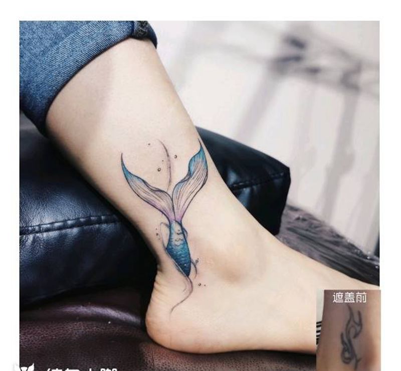 现场遮盖旧纹身纹身图片_水彩纹身图案