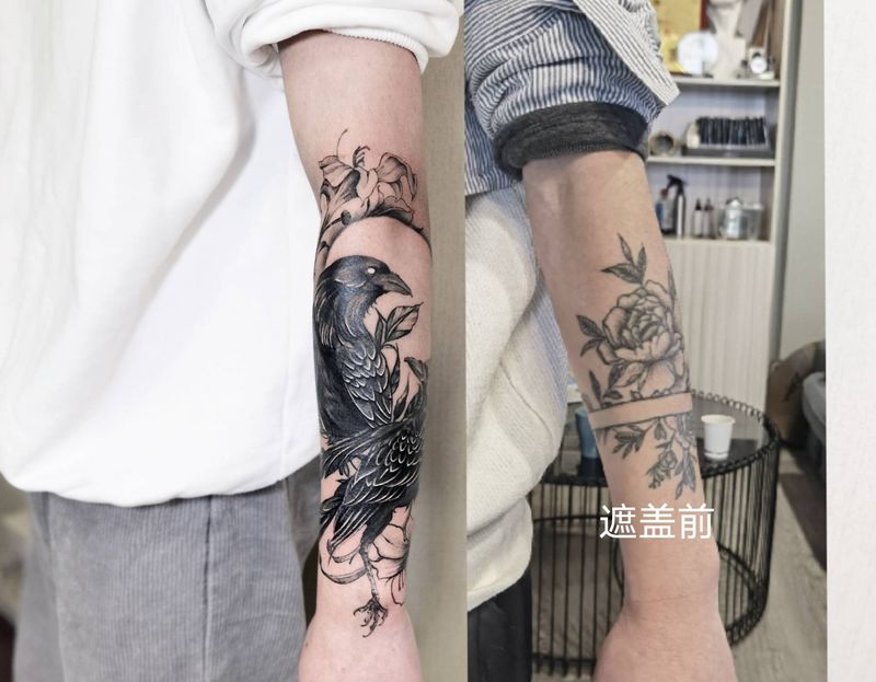 遮盖纹身图片_手臂纹身图案