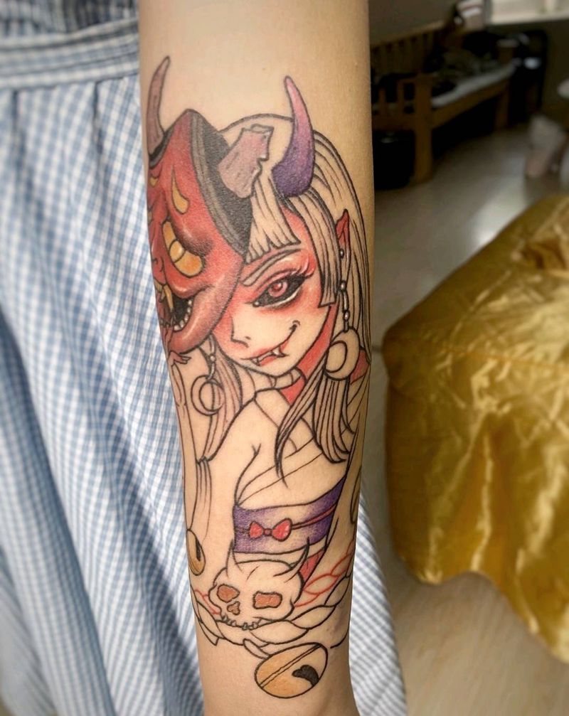 艺伎纹身图片_手臂纹身图案