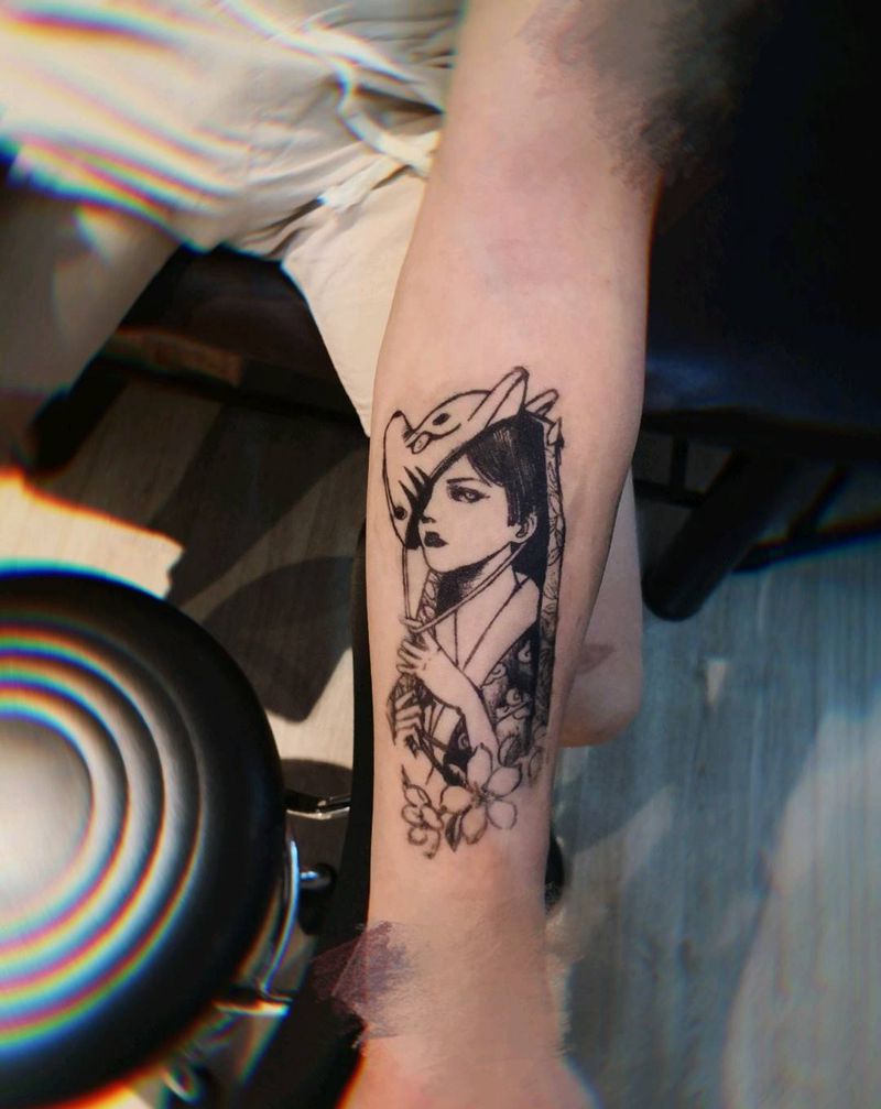 果汁纹身纹身图片_手臂果汁海娜纹身图案