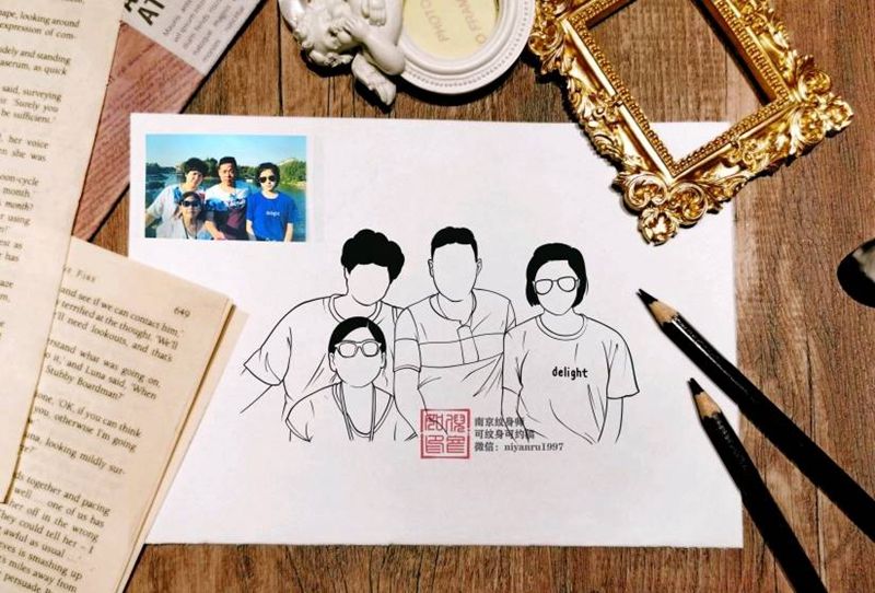 简笔画设计纹身图片_几何纹身图案