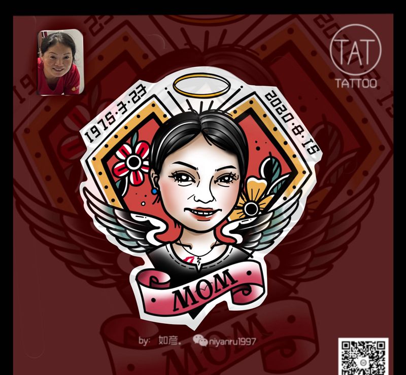 妈妈纹身old school纹身图片_Old School纹身图案