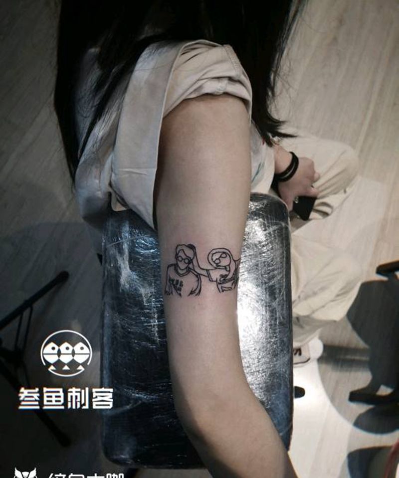 简笔画（照片）纹身图片_简笔画纹身图案