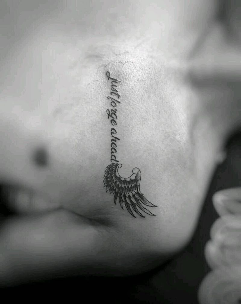 翅膀纹身图片