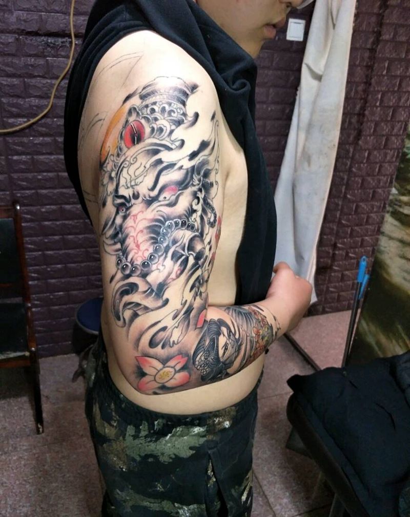 花臂纹身图片_手臂纹身图案