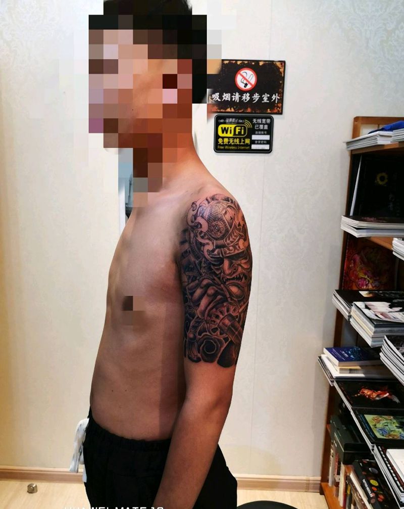 鬼武士纹身图片_鬼武士纹身图案