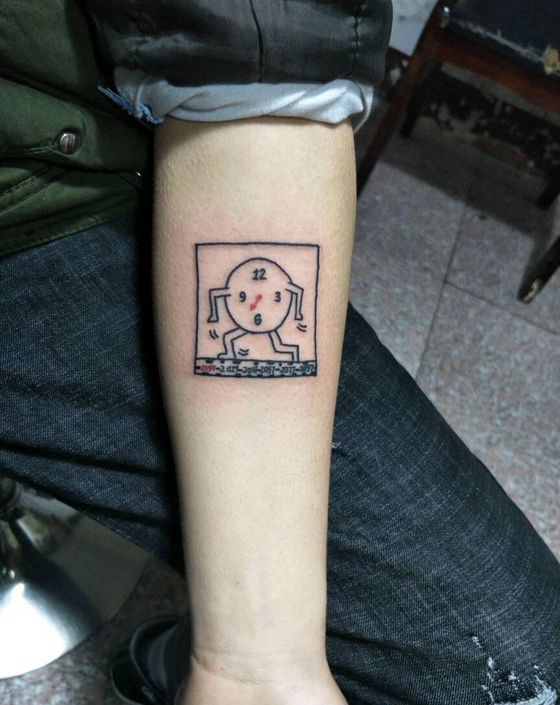 时间纹身图片