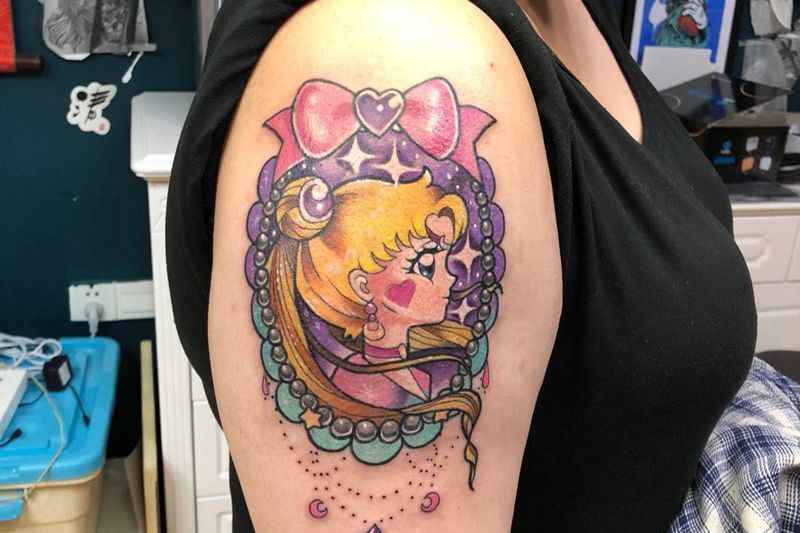 美少女战士纹身图片_手臂New School纹身图案