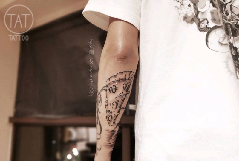 拼接纹身纹身图片_New School纹身图案