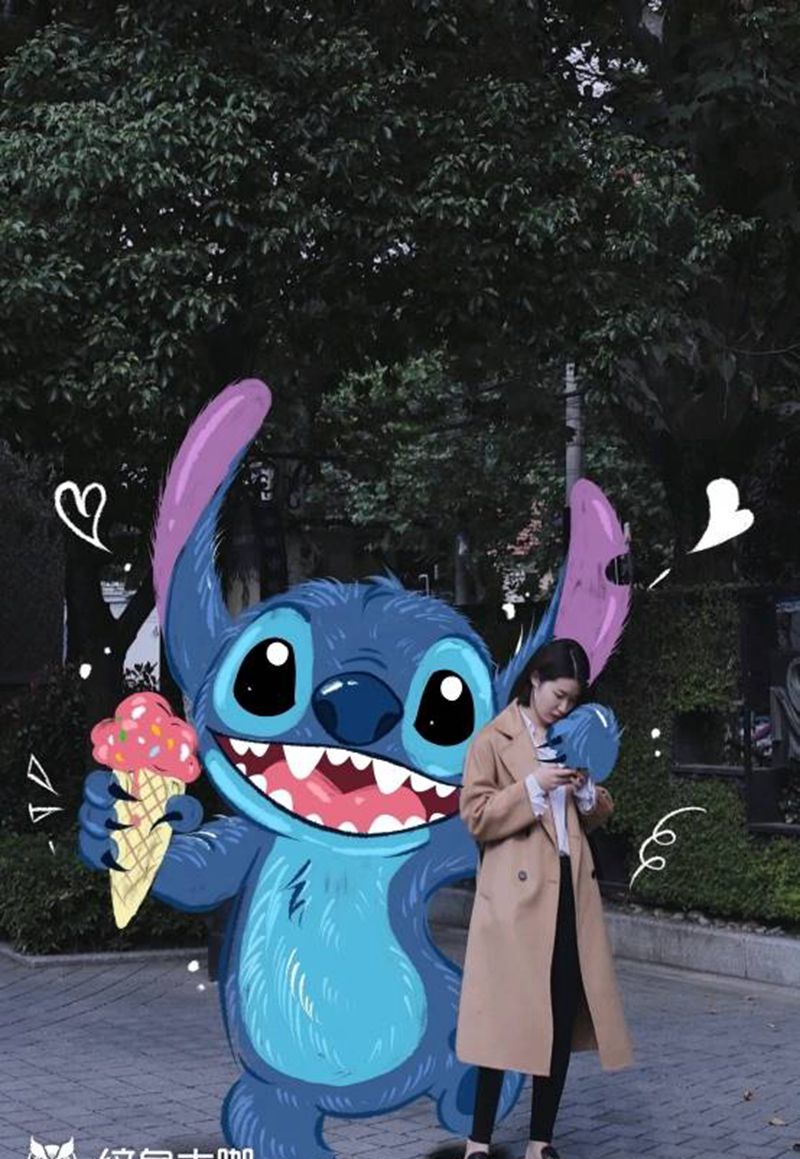 史迪仔纹身图片_New School纹身图案