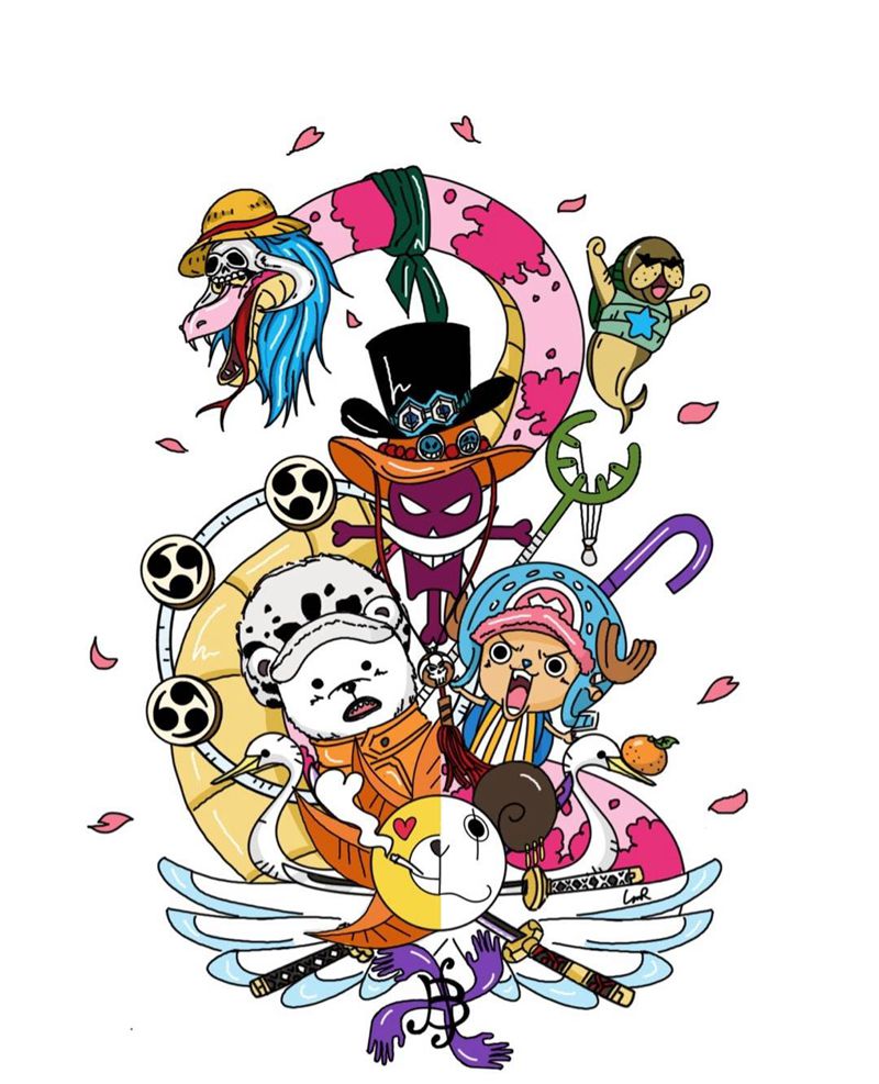 海贼王纹身图片