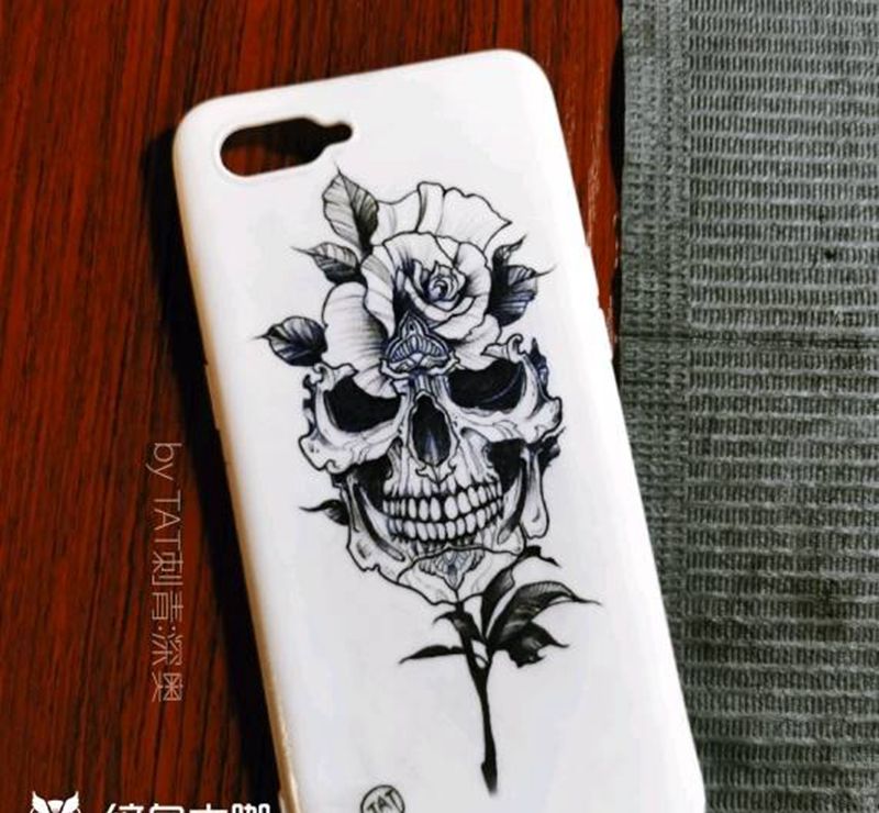 纹身手机壳纹身图片_New School纹身图案