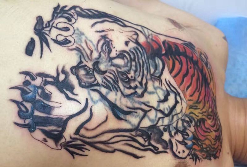 暴力遮盖之下山虎