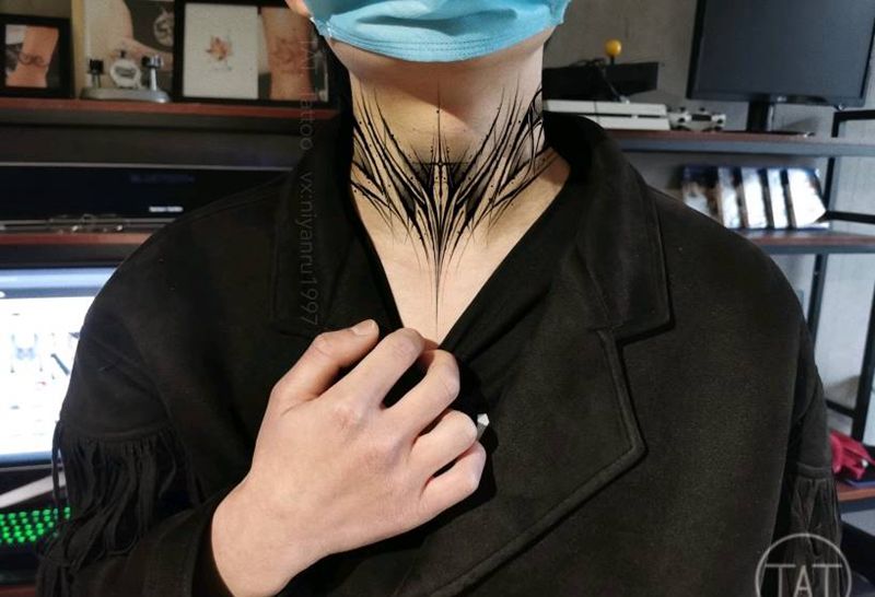 暗黑花体纹身图片_花体字纹身图案