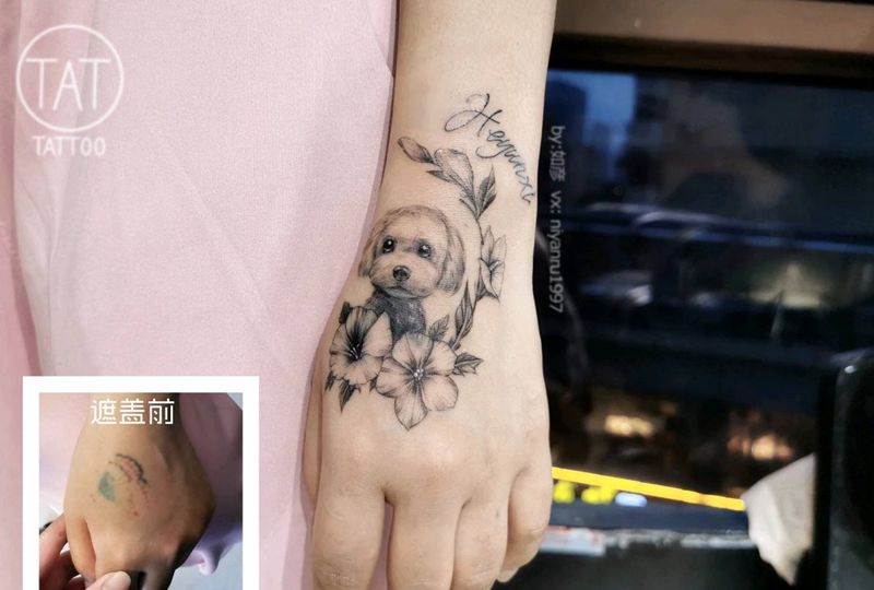 遮盖手部纹身纹身图片_手部欧美写实纹身图案