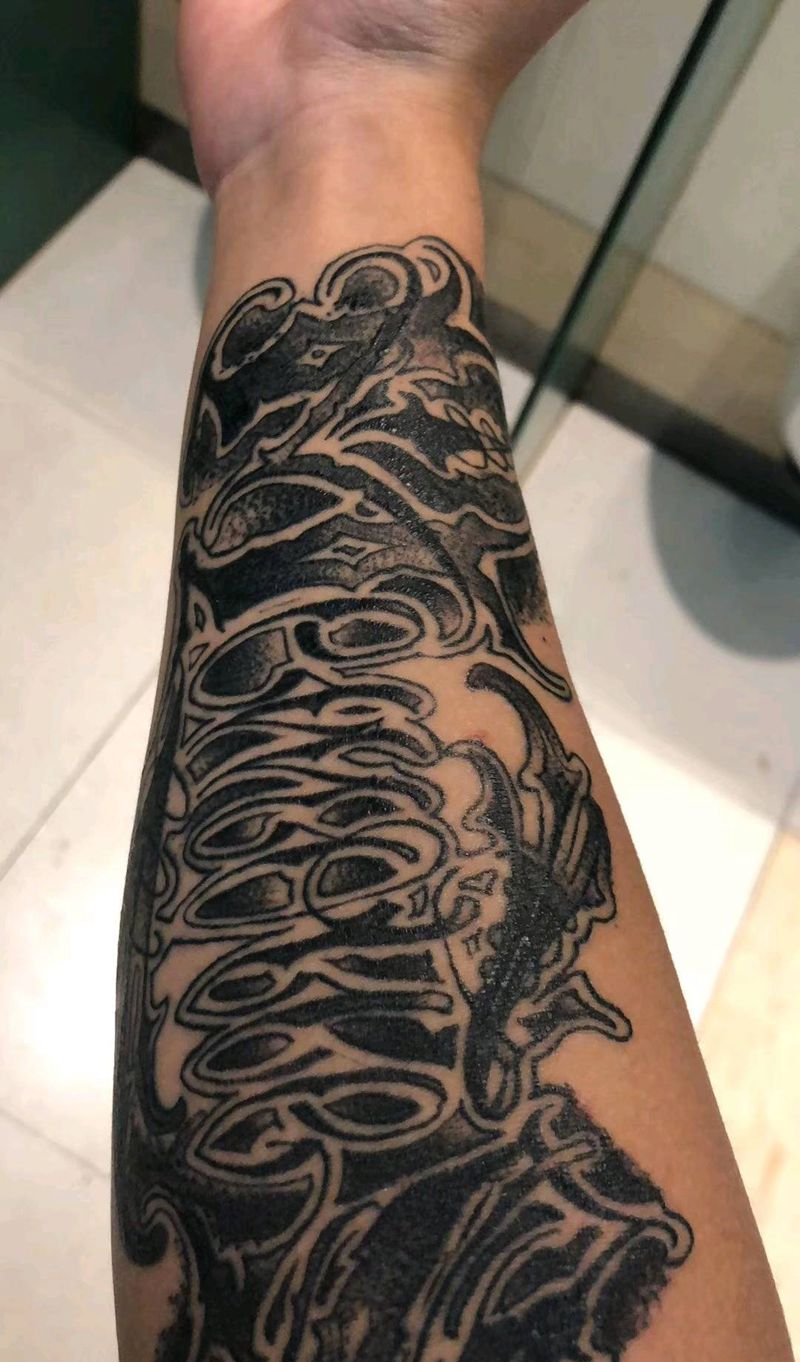 花体字恢复半个月后效果