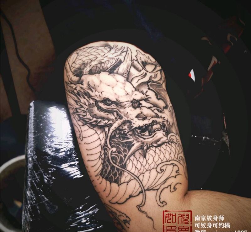 未完成‖新传统纹身作品纹身图片_新传统纹身图案