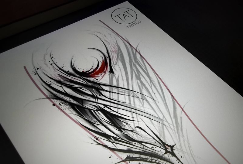 暗黑花体 稿纹身图片_花体字纹身图案