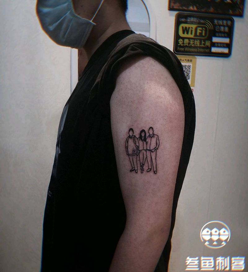 照片纹身纹身图片_手臂简笔画照片纹身图案