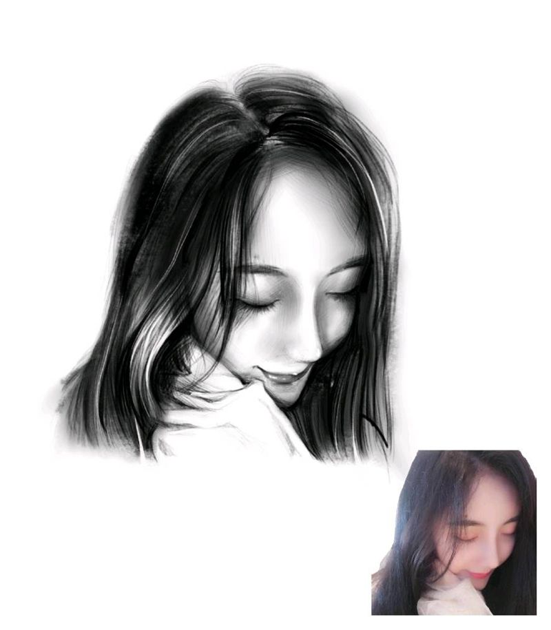 素描肖像纹身图片_欧美写实纹身图案