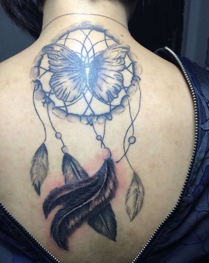 捕梦网，最后两根羽毛归位