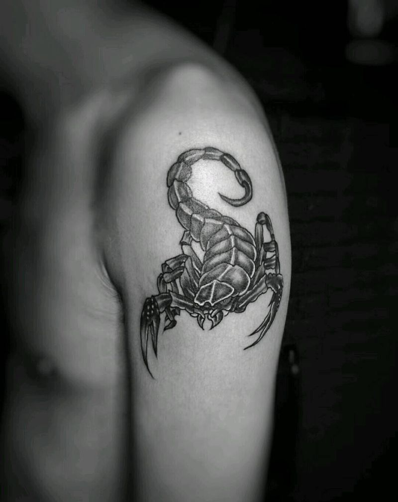 蝎子纹身图片