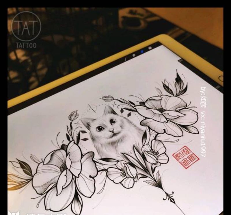 花胸 稿纹身图片_几何纹身图案