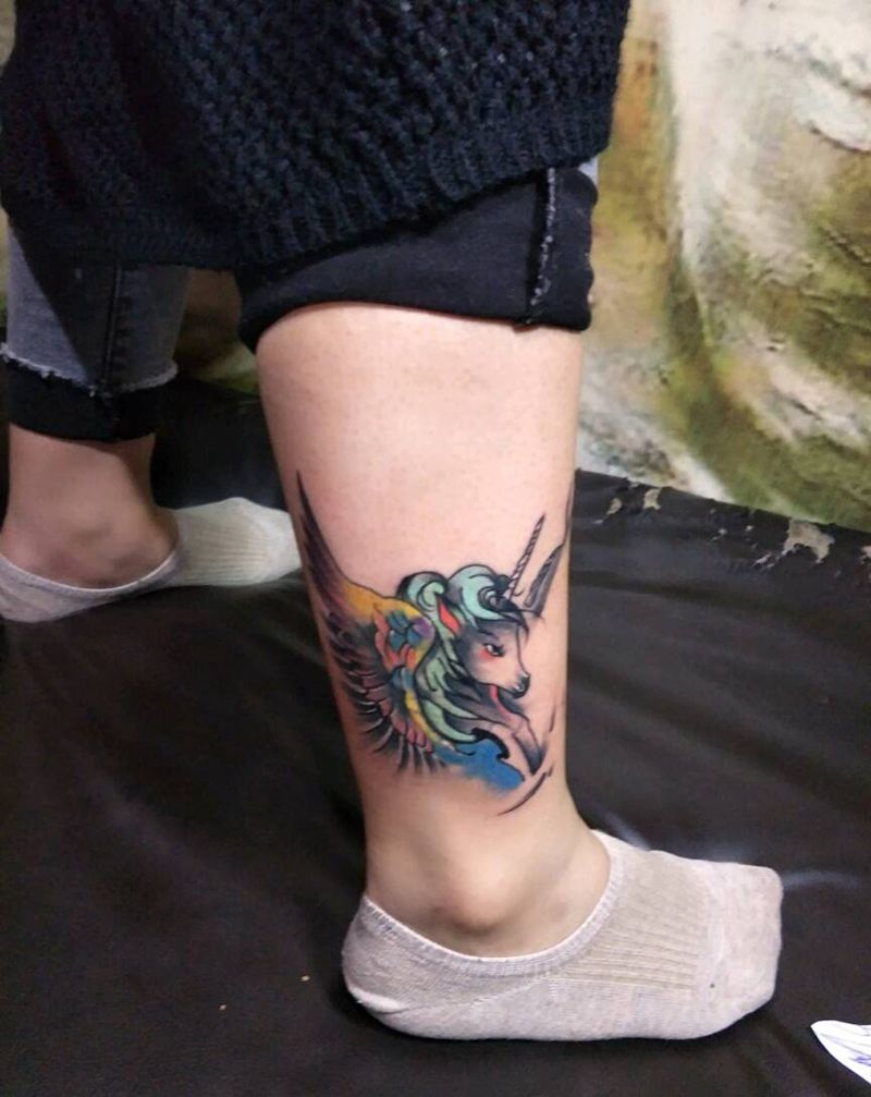 遮盖纹身图片_腿部纹身图案