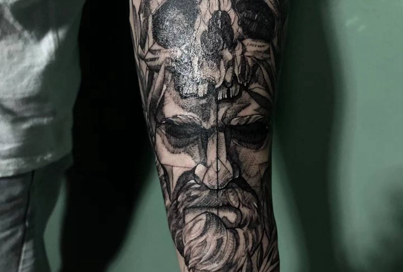 暗黑纹身图片_手臂纹身图案