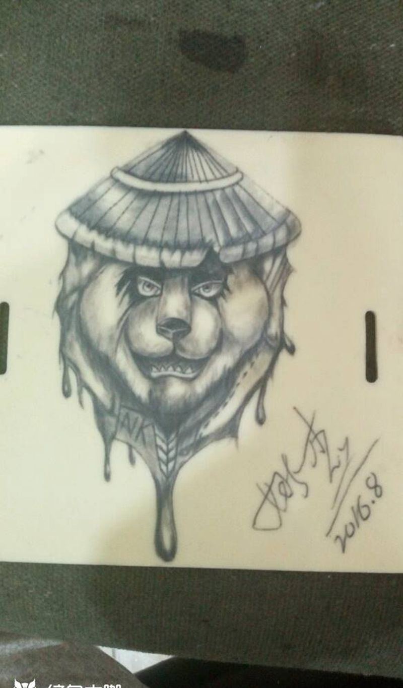 功夫熊猫纹身图片