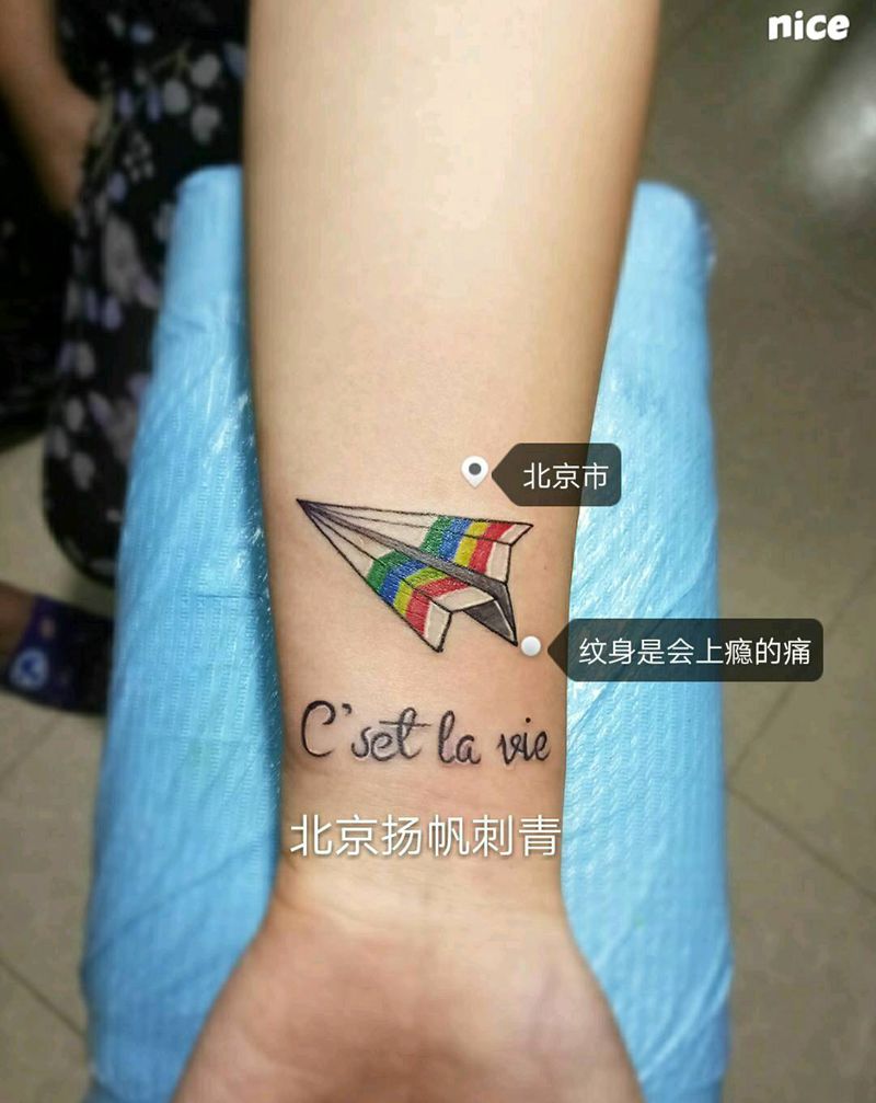 小飞机纹身图片