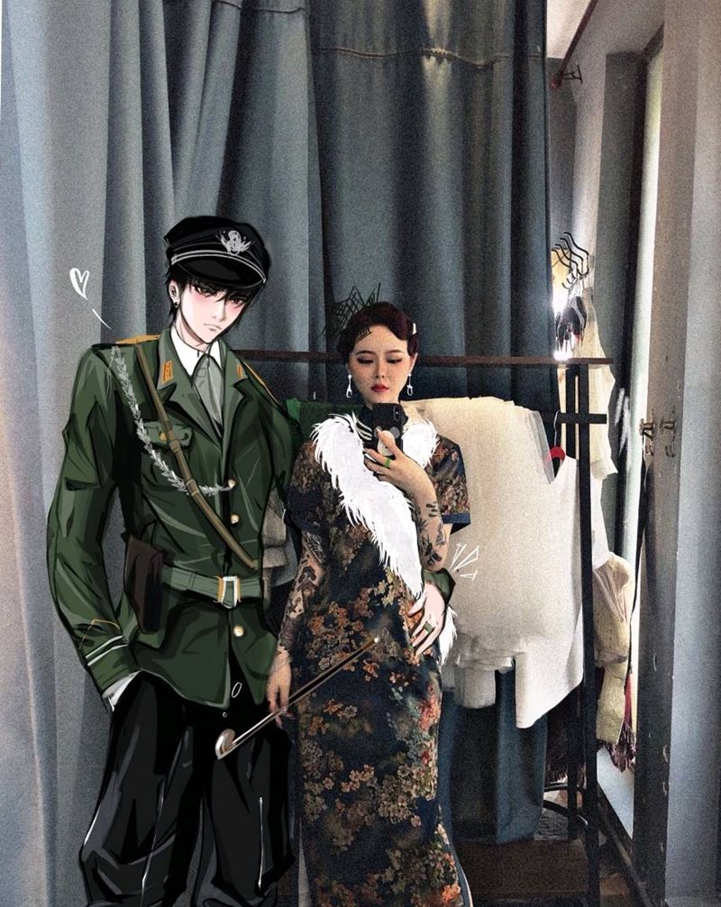 画个男朋友纹身图片_New School纹身图案