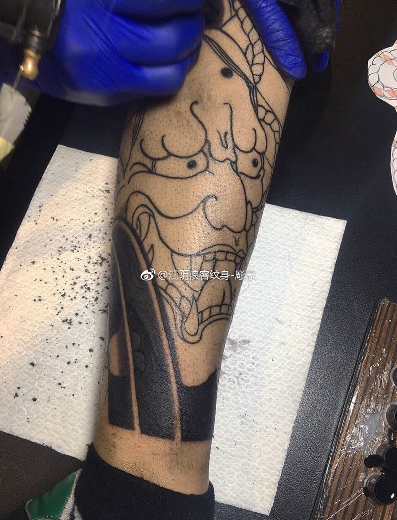 未完待续……纹身图片_腿部背部传统无锡江阴纹身图案