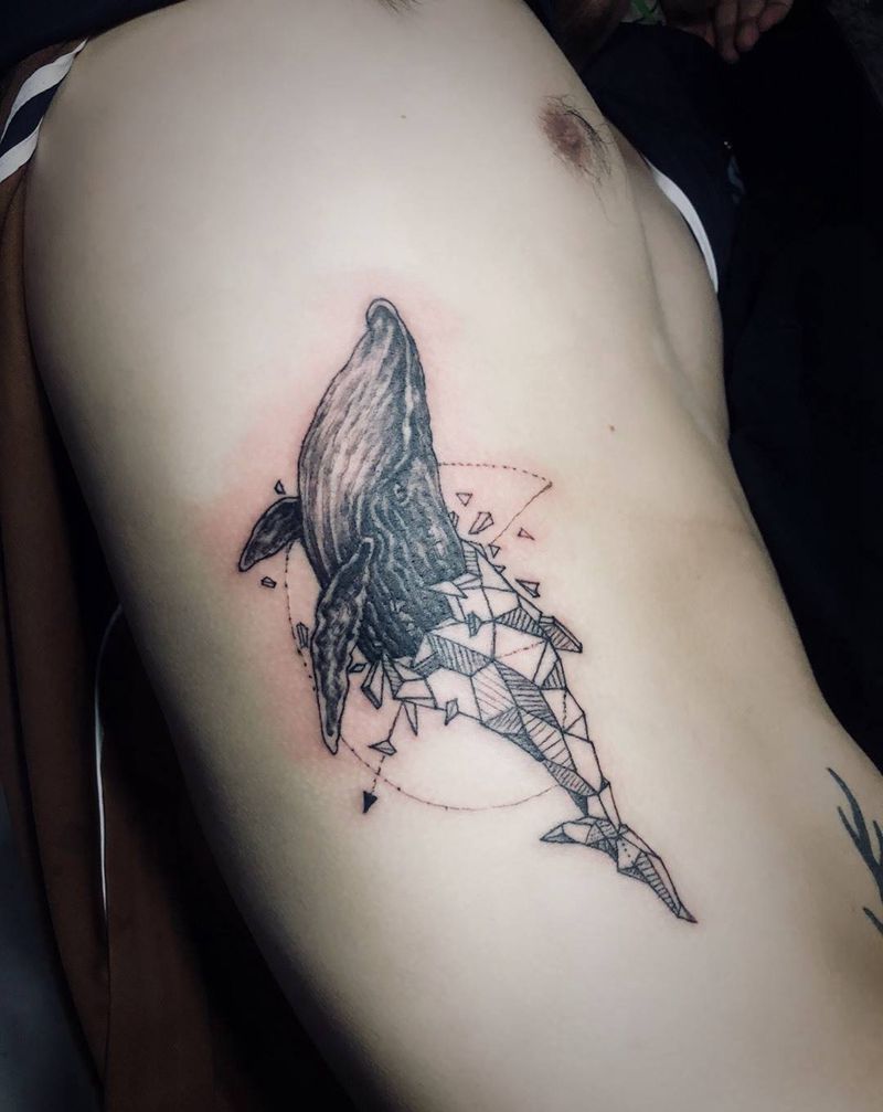 重生纹身图片_腰部欧美写实纹身图案