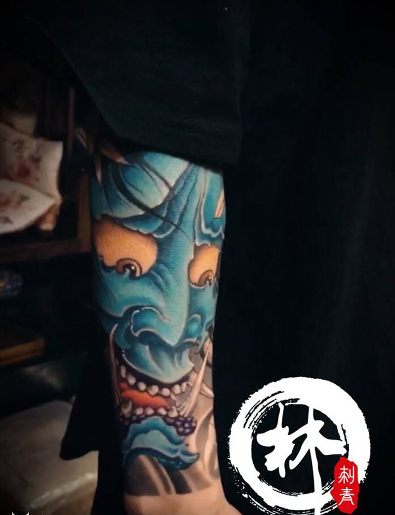 般若纹身图片_手臂新传统纹身图案