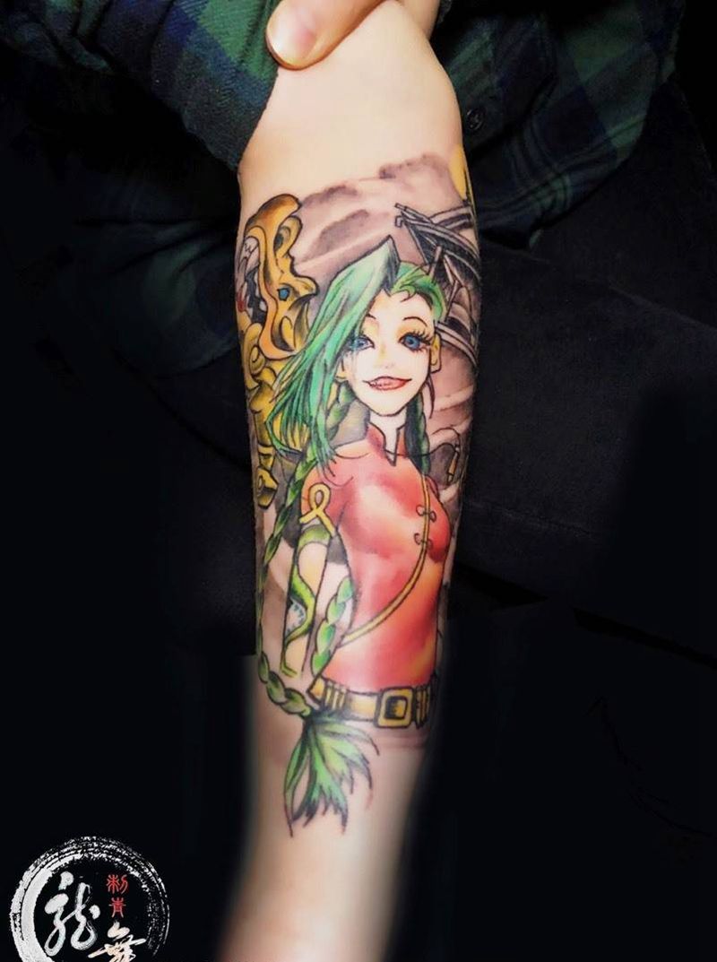 金克丝纹身图片