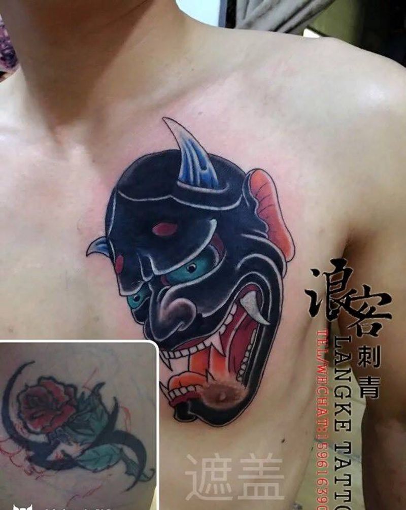 般若纹身图片_传统纹身图案