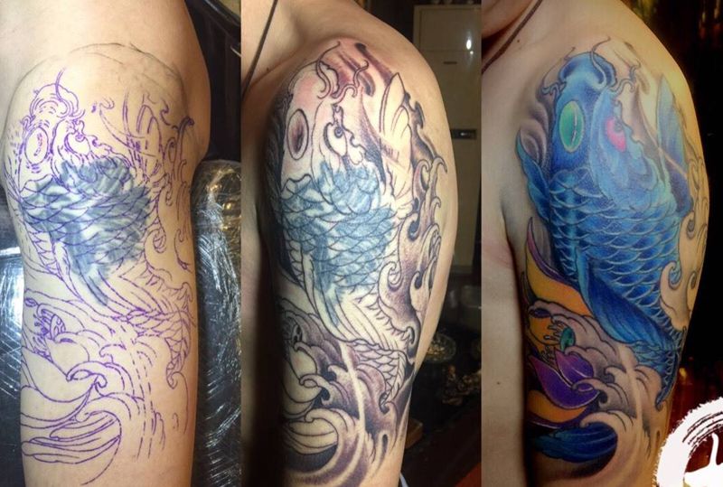 遮盖作品纹身图片