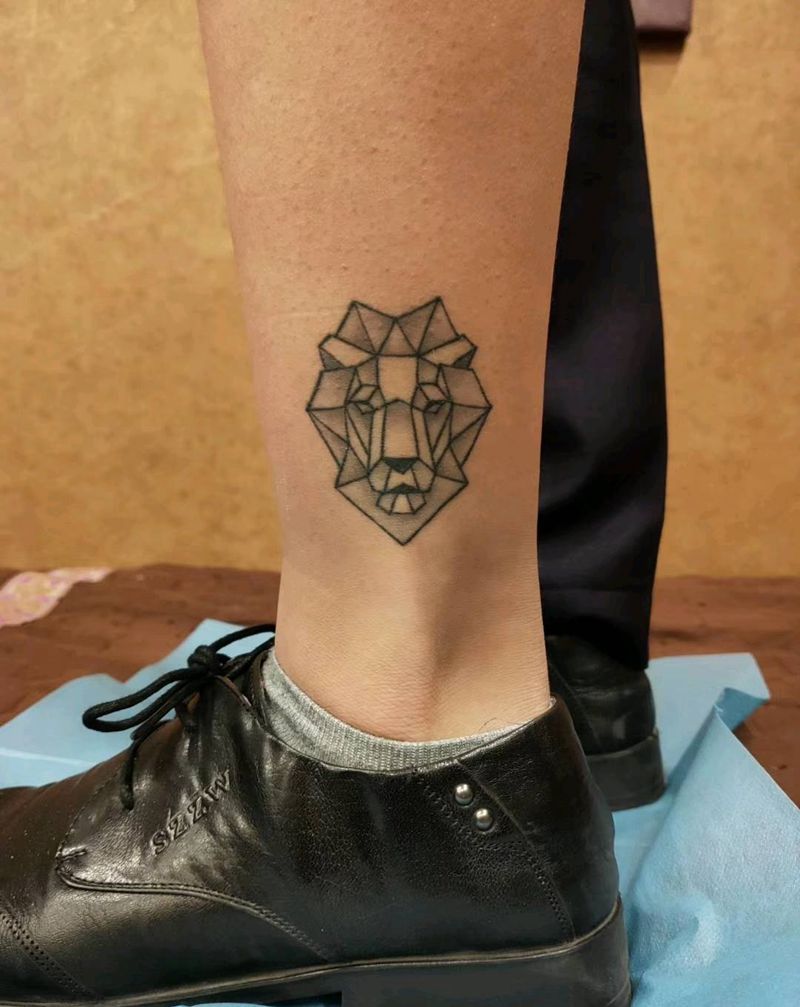 恢复后效果纹身图片_几何纹身图案