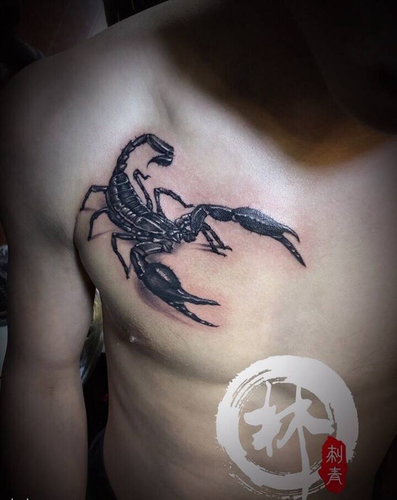 蝎子纹身图片