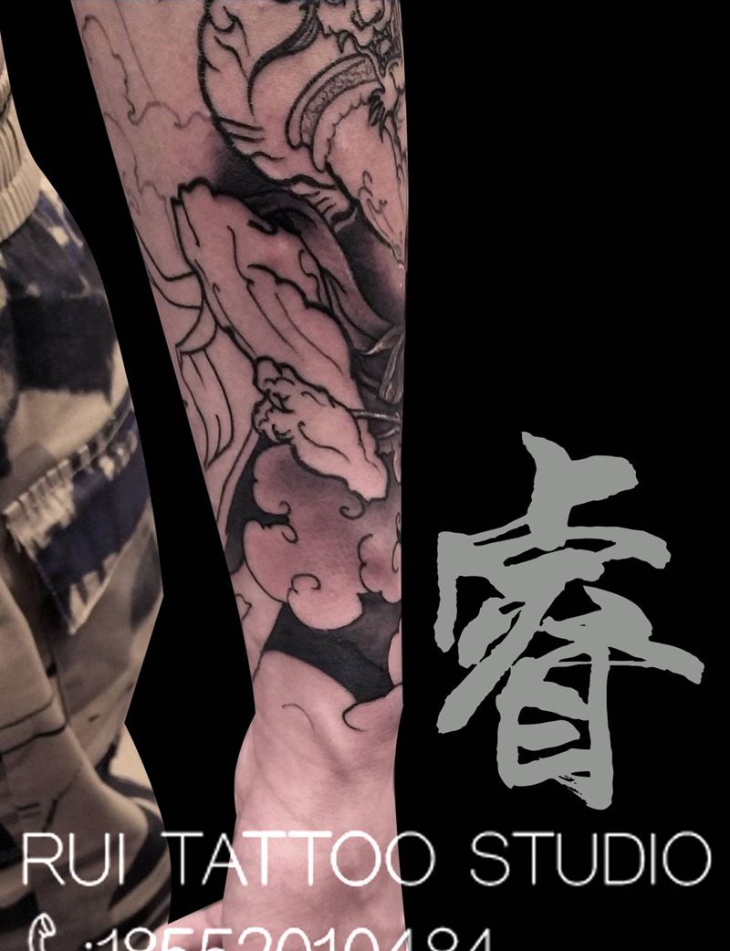 下次继续细节图纹身图片_新传统纹身图案